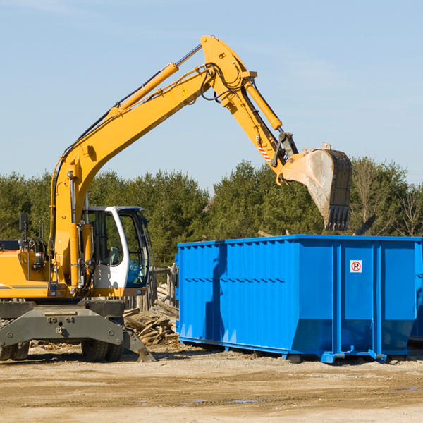 can i choose the location where the residential dumpster will be placed in Green Park